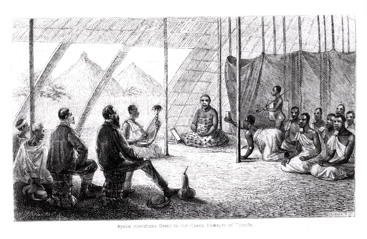 Speke (1827-64) Uganda Kraliçesi Dowager