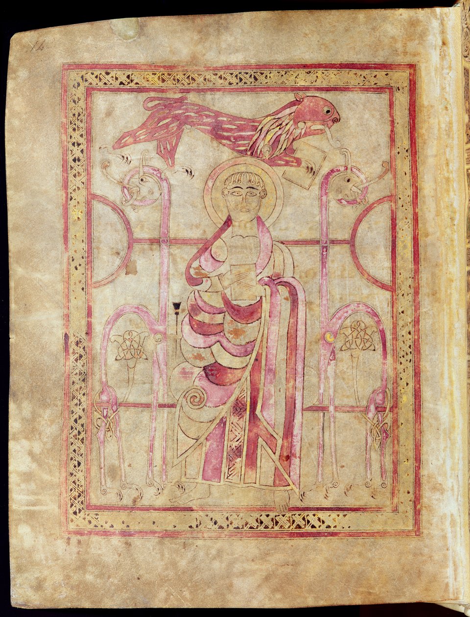 St. Mark aslanla tahta çıktı, Lichfield İncilleri