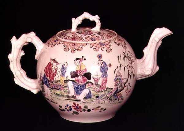 Staffordshire yumruk çömleği, c.1755 (tuzla sırlı çömlek) by English School