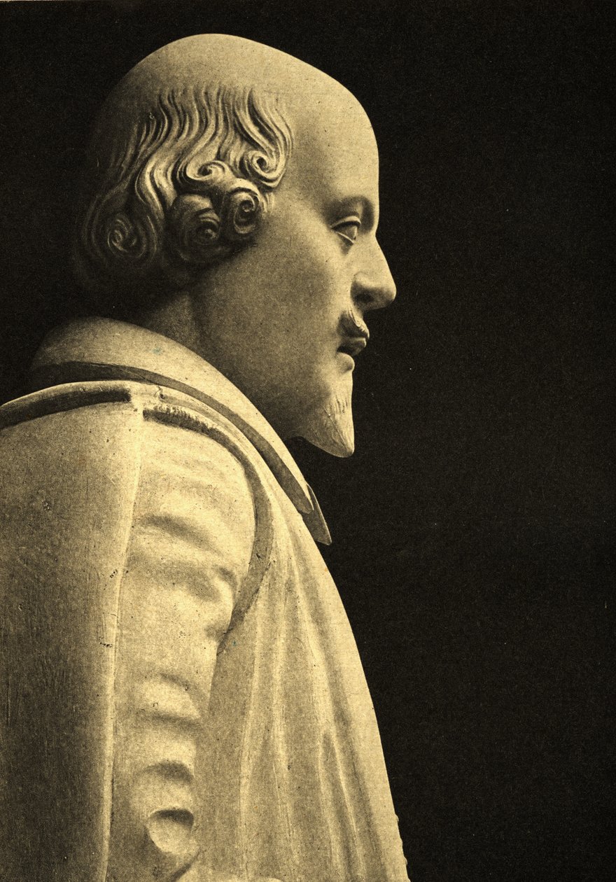 William Shakespeare Heykeli (1564-1616) (detay) by English School