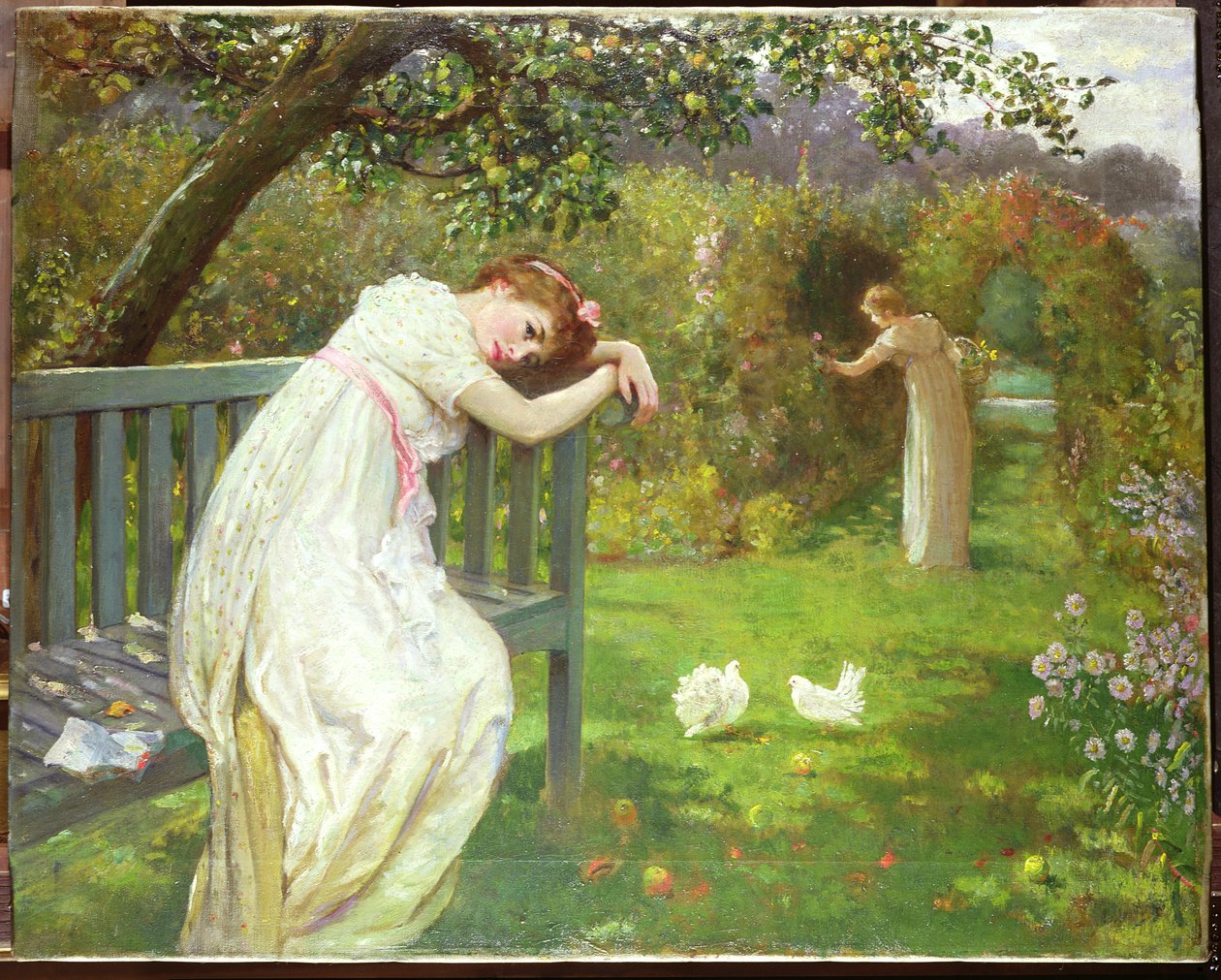 Pazar Öğleden Sonra, Bahçedeki Hanımlar, 1890 dolayları by English School
