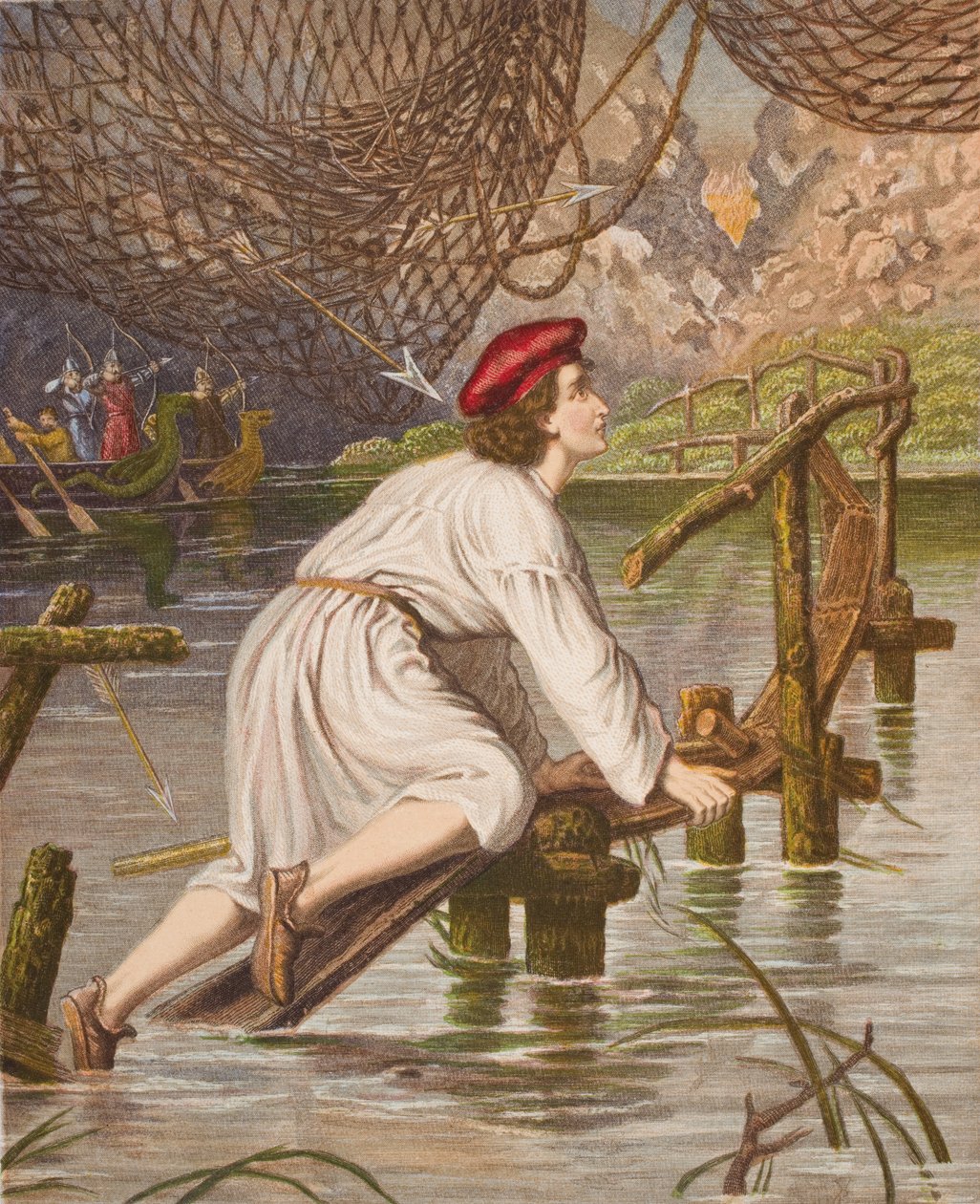 Şefkatli Vicdan köprüyü geçerken, John Bunyan