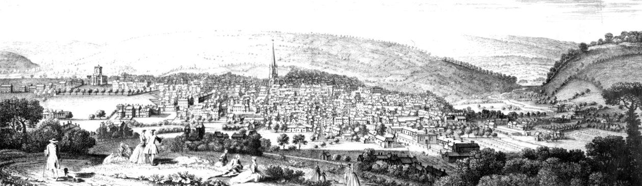 Sheffield East Prospect, York County, 1745 by English School