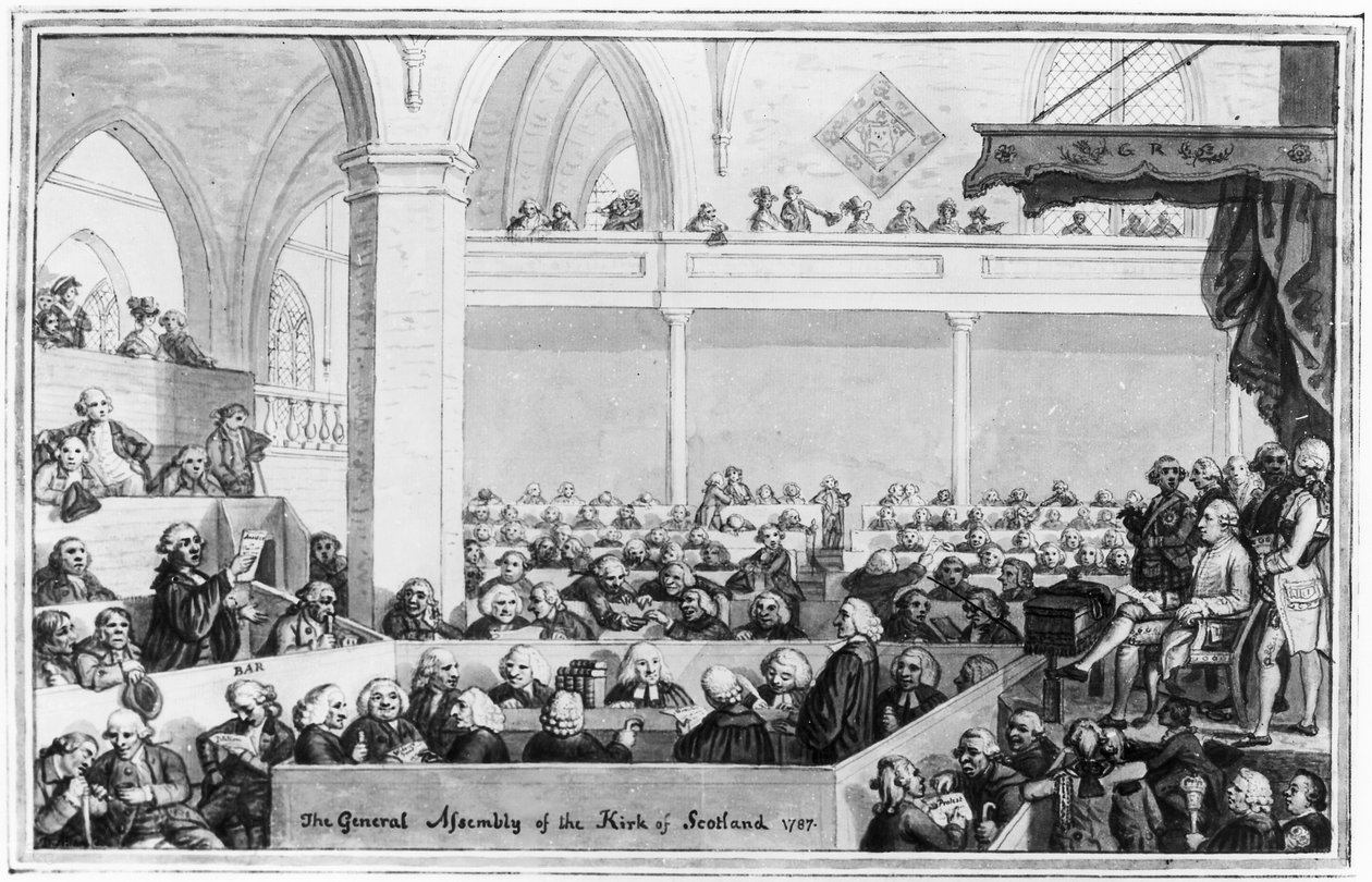 İskoçya Kirk Genel Kurulu, 1787 by English School