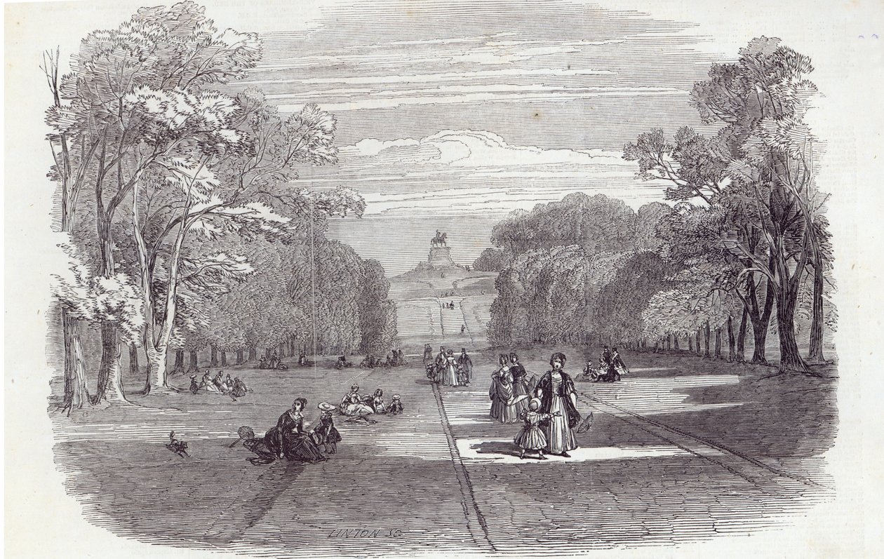 The Long Walk, Windsor, The Illustrated London News, 14 Kasım 1846 by English School