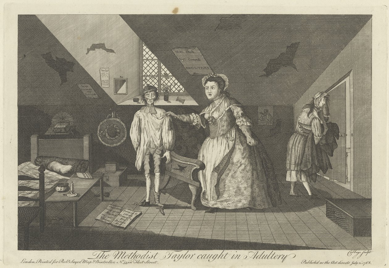 Metodist Taylor Zinaya Yakalandı, 1768 by English School