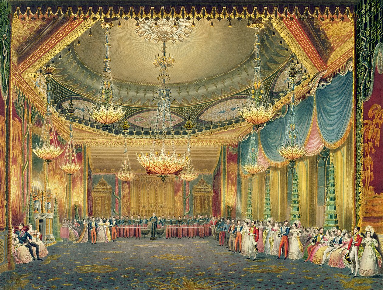 The Music Room, Views of the Royal Pavilion, Brighton