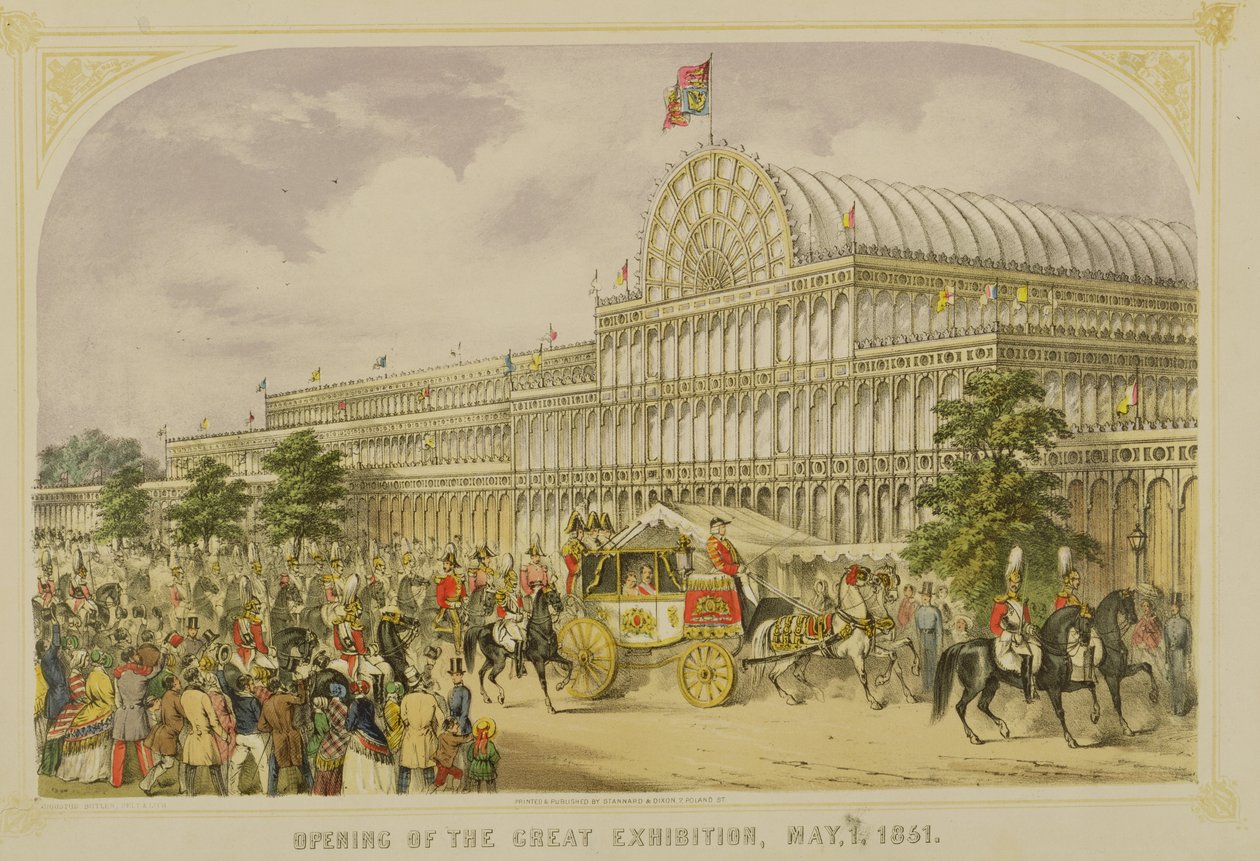 Büyük Serginin Açılışı, 1 Mayıs 1851, Augustus Butler, pub. Stannard ve Dixon tarafından by English School