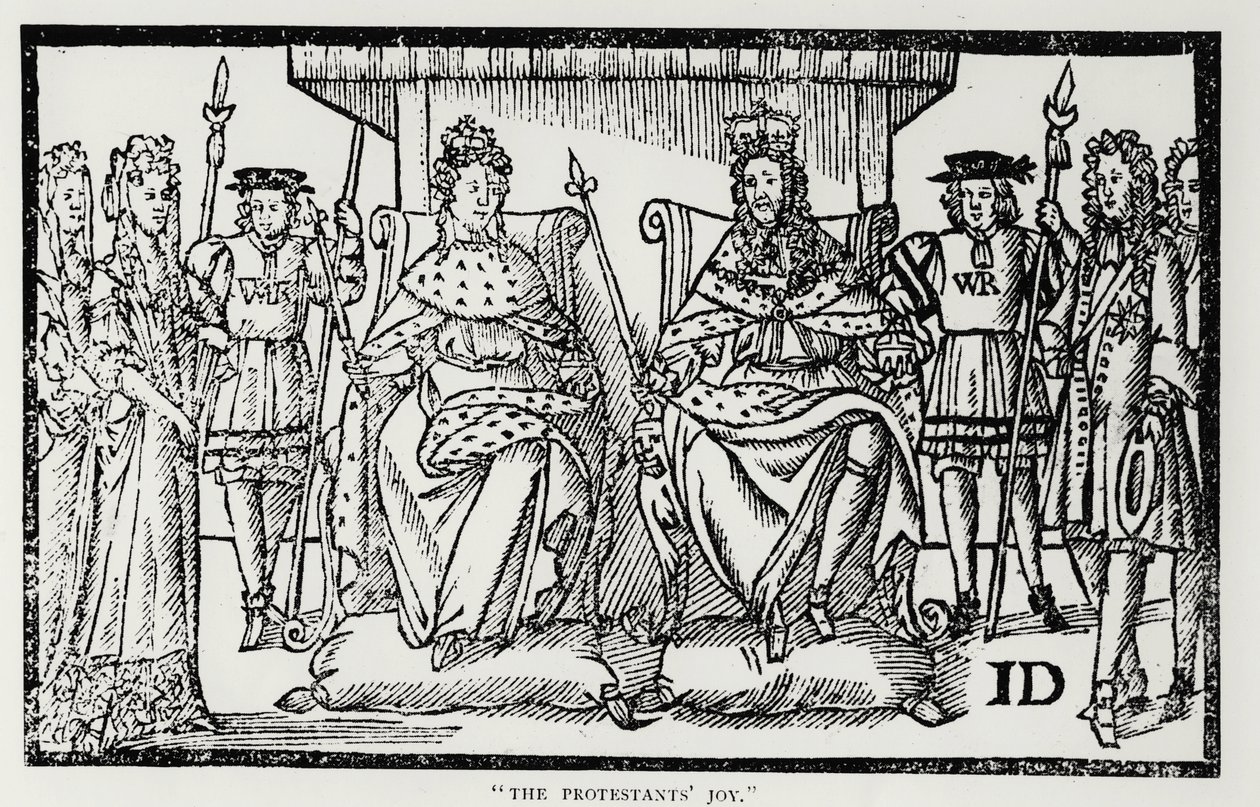 Protestanların Sevinci, 18 Nisan 1689 by English School