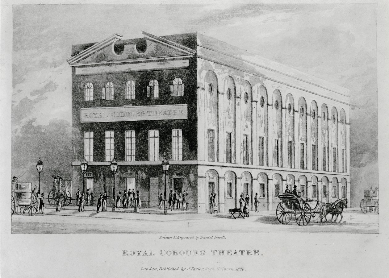 Kraliyet Coburg Tiyatrosu, Surrey, 1826 by English School