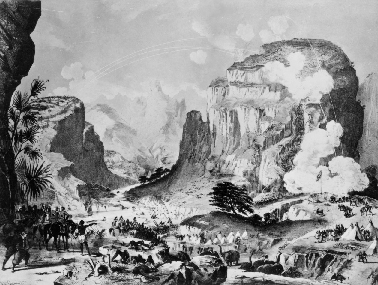 Sir Robert Napier (1810-1890) yönetimindeki İngiliz birlikleri tarafından Magdala