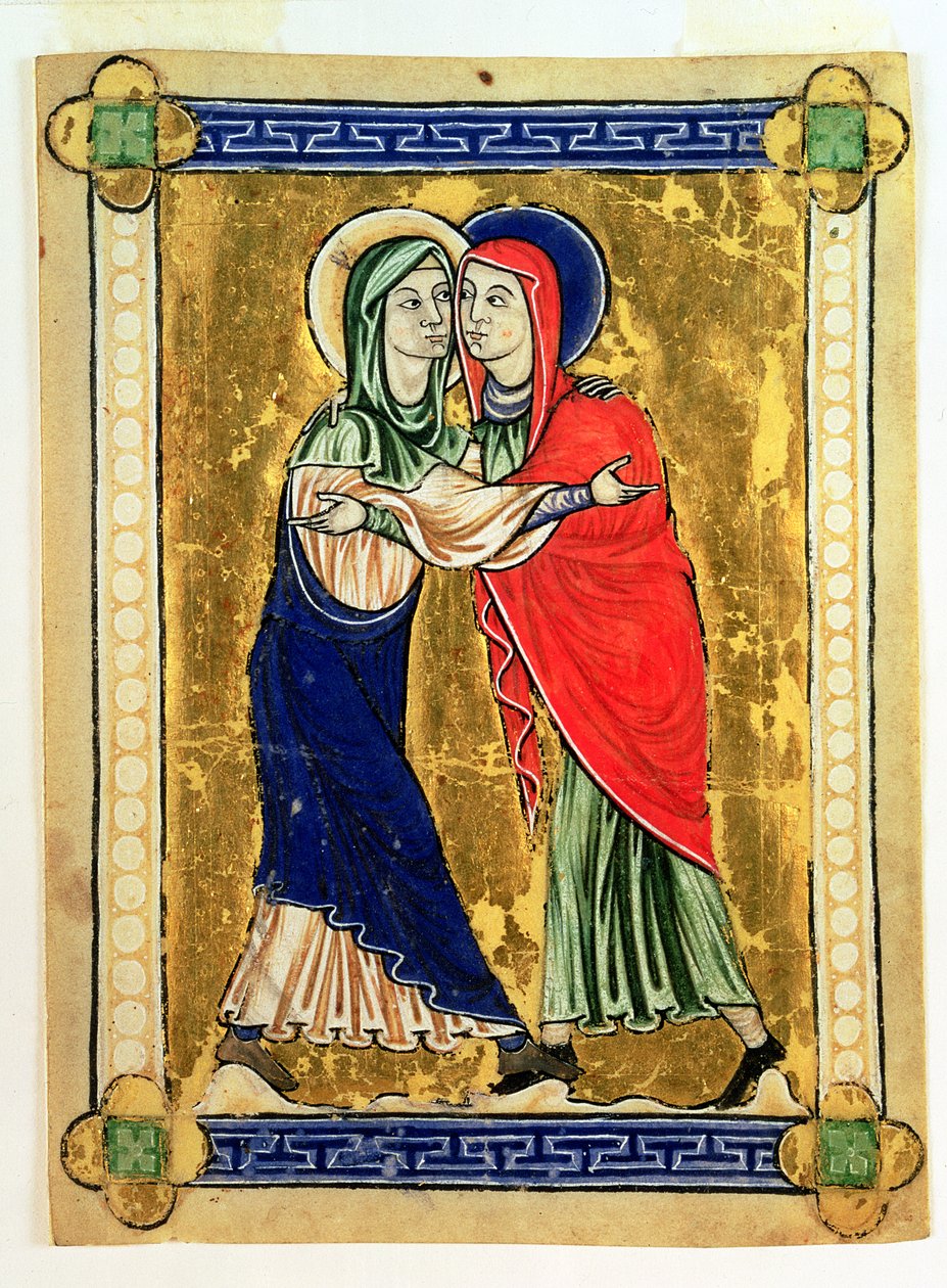 Ziyaret, 1200 (parşömen üzerine suluboya) by English School