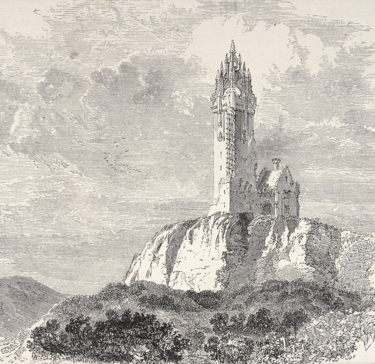 Wallace Anıtı, Stirling, 1880 dolaylarında, Din Yolu Derneği tarafından yayınlanan 