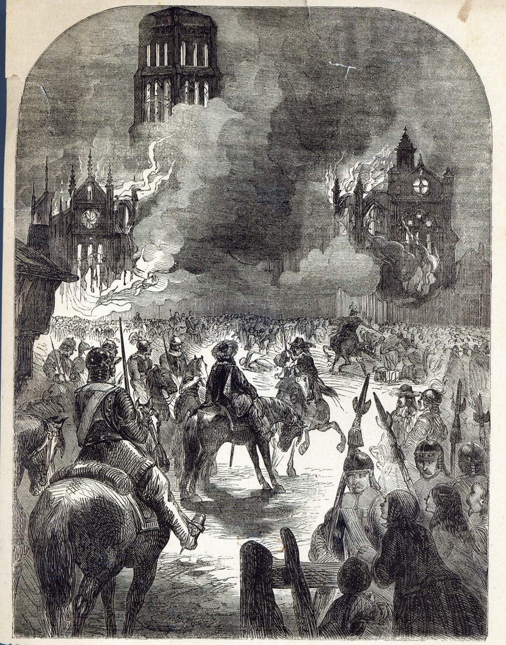 The burning of Old St. Paul