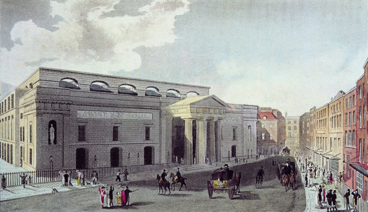 Kraliyet Tiyatrosu, Covent Garden, 1809 by English School
