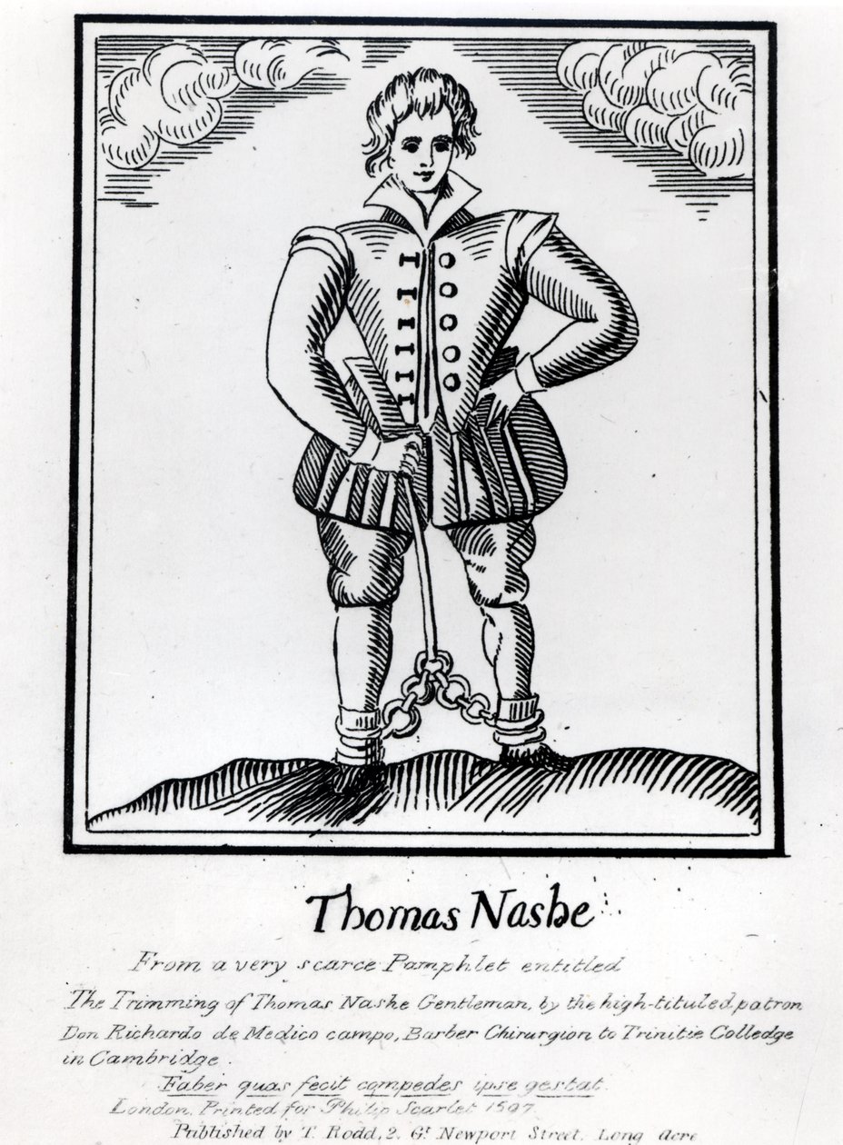 Thomas Nashe (1567-c.1601), bir broşürden, pub. 1597