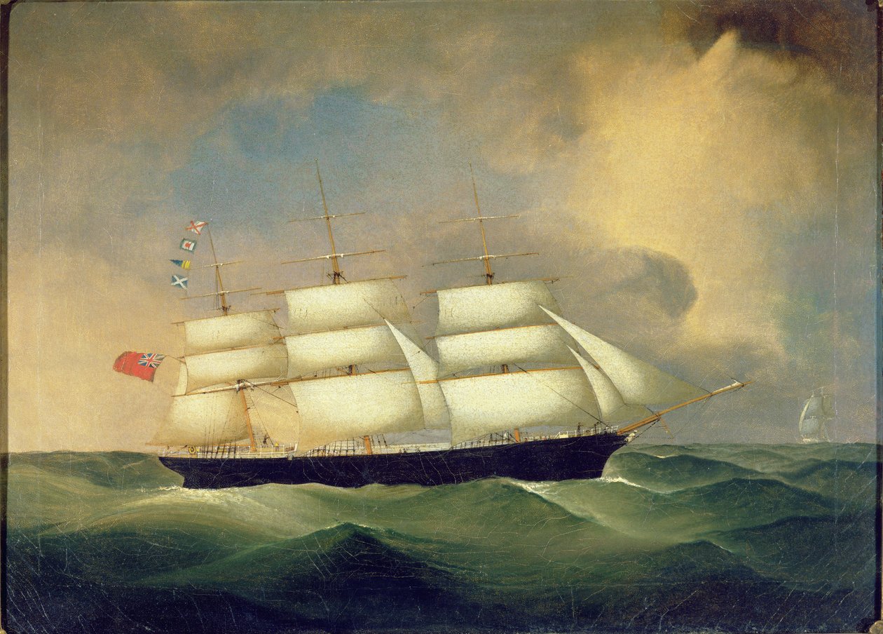 Denizde Üç Direkli İngiliz Clipper by English School
