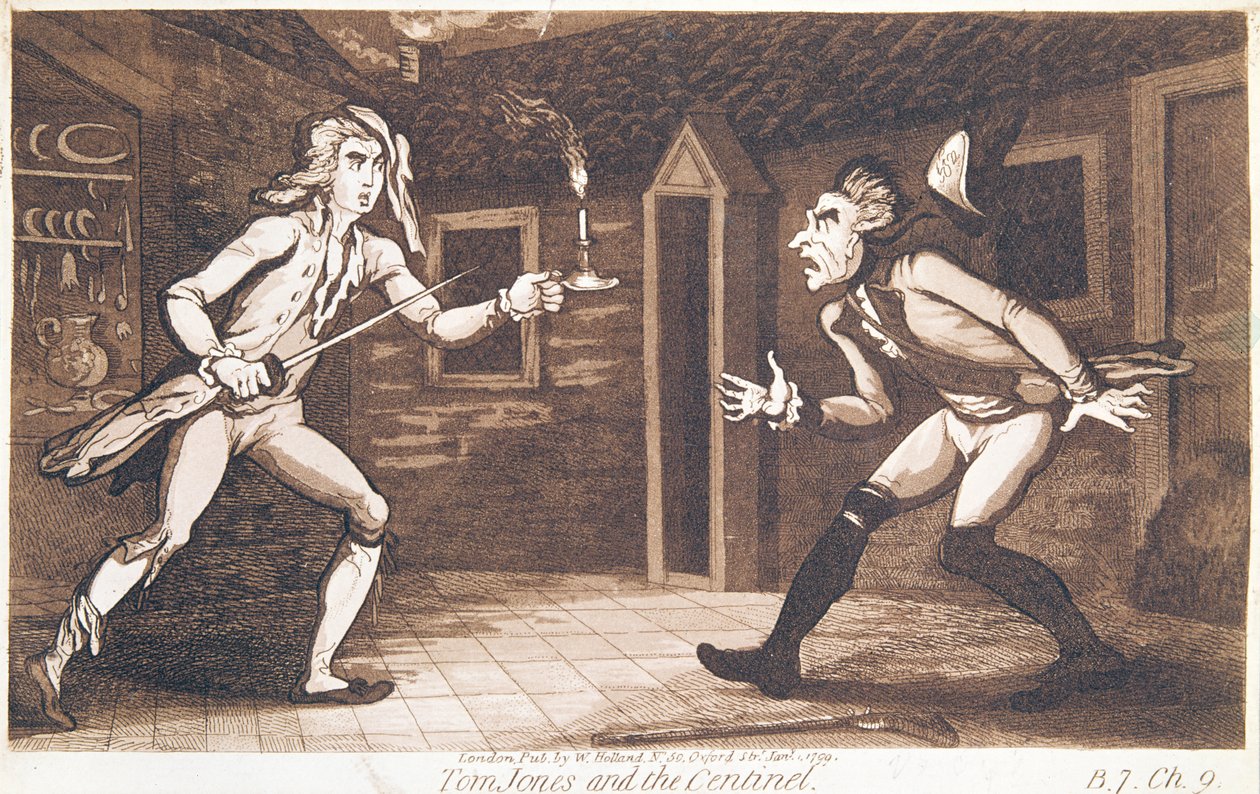 Tom Jones ve Centinel, 1799 by English School