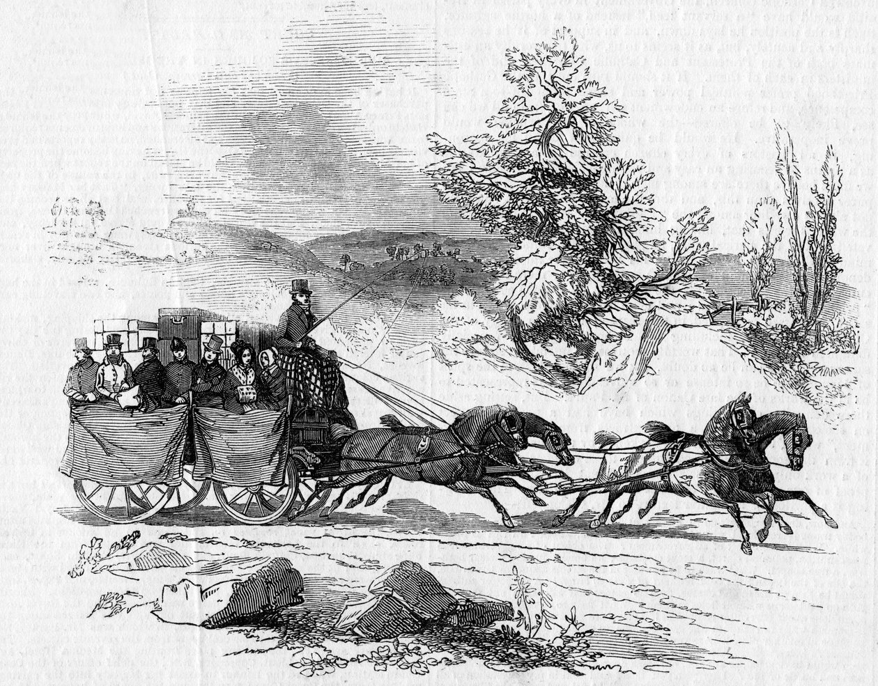 Travelling in the South and West of Ireland in 1845  by English School