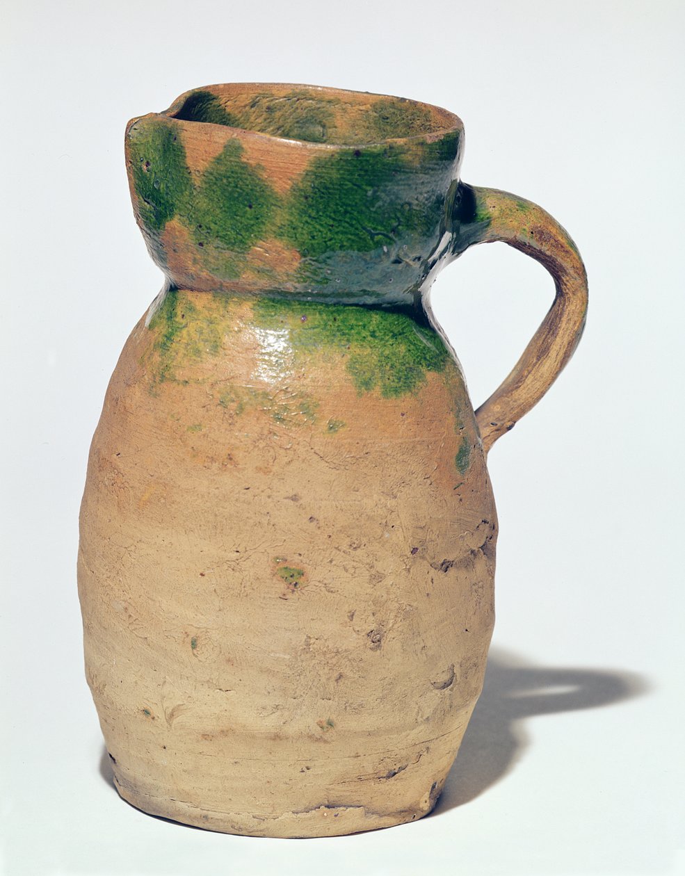Tudor sürahi, 1550-1600 (toprak çanak çömlek) by English School