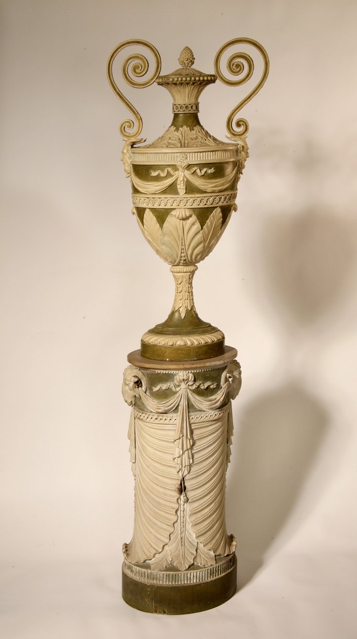 Bir kaide üzerinde vazo, c.1800 by English School
