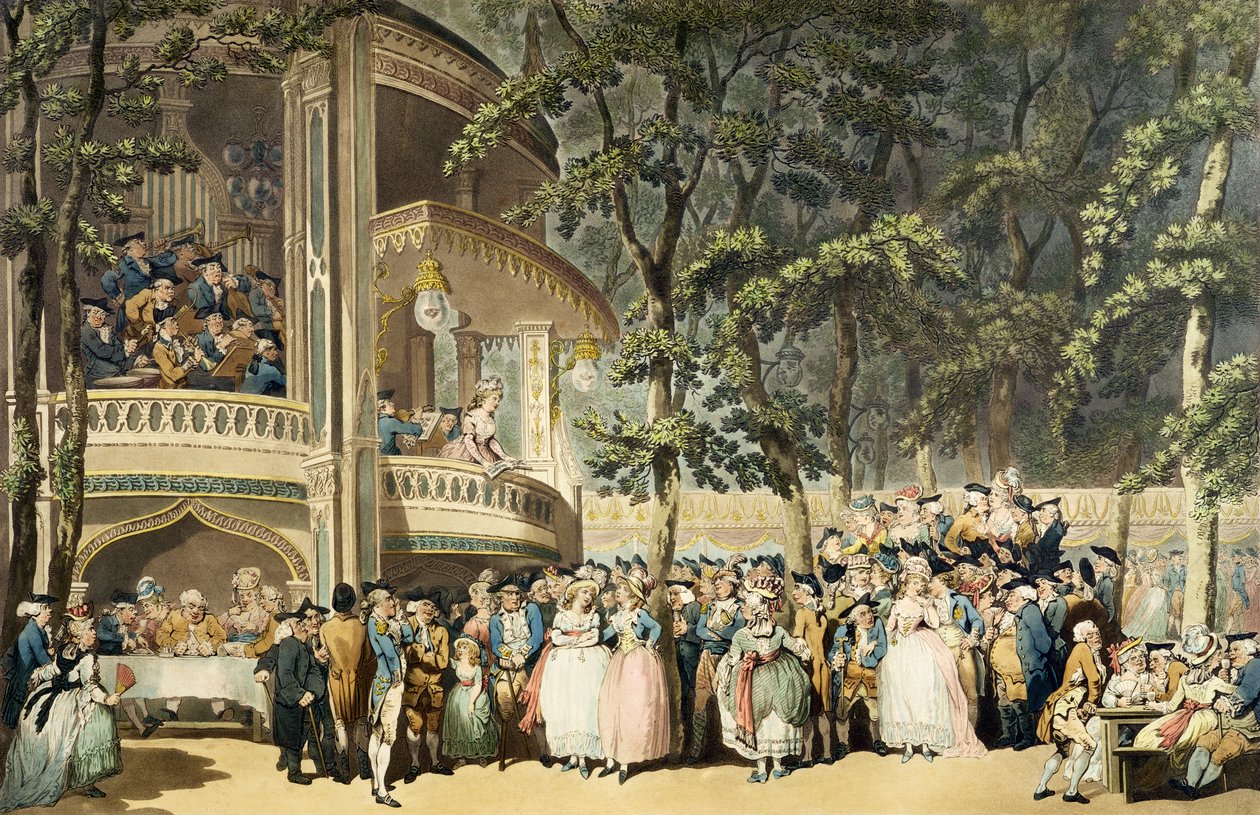 Vauxhall Bahçeleri, R. Pollard, Thomas Rowlandson