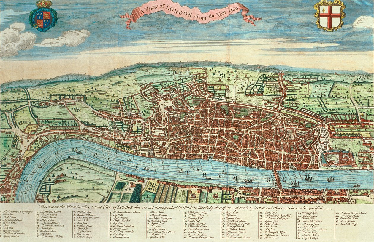 Londra görünümü, c.1560 by English School