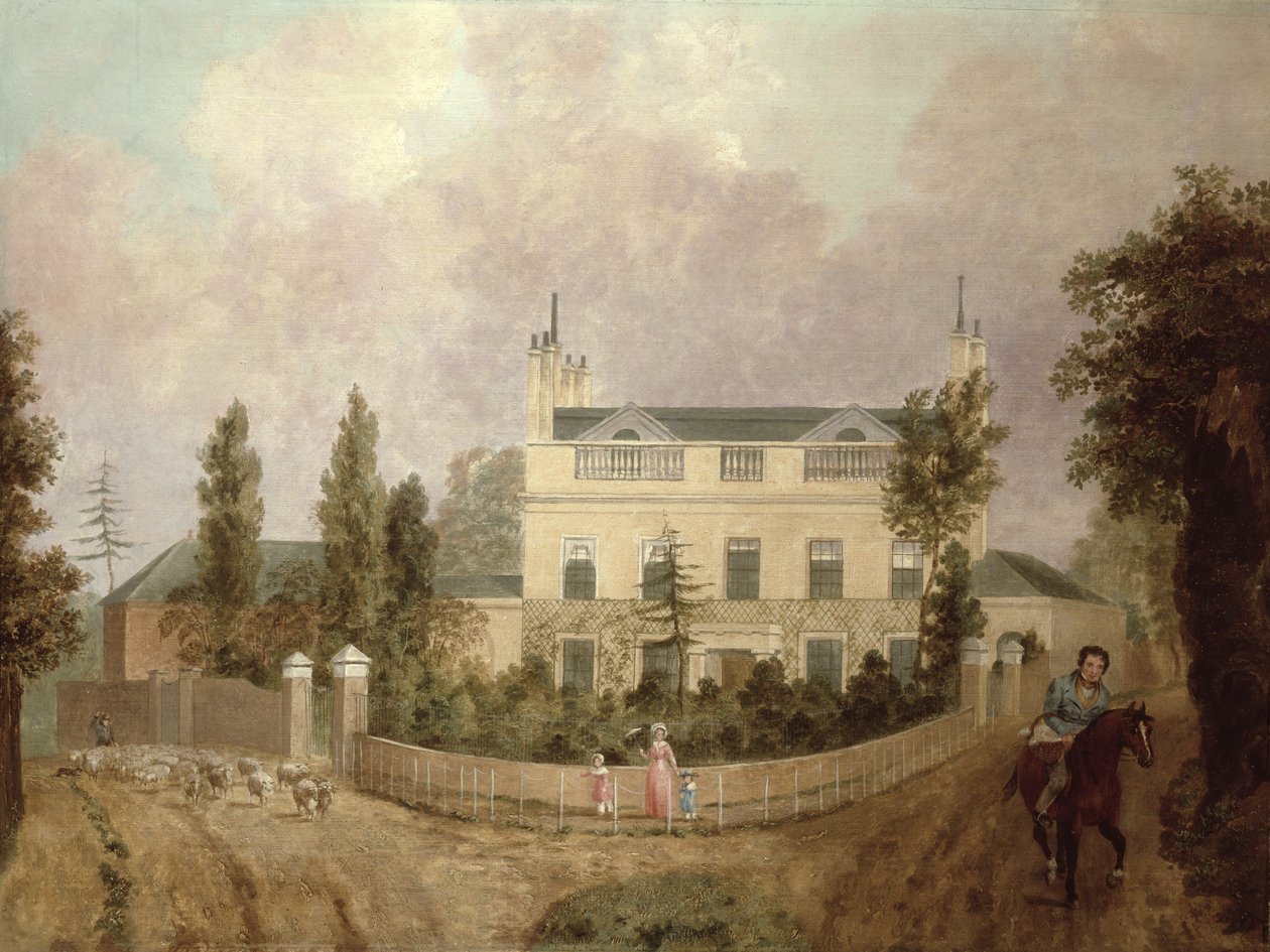 Bir kır evinin görünümü, c.1840 by English School