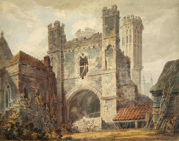 Harap bir kır evinin görünümü, 1853-84 by English School