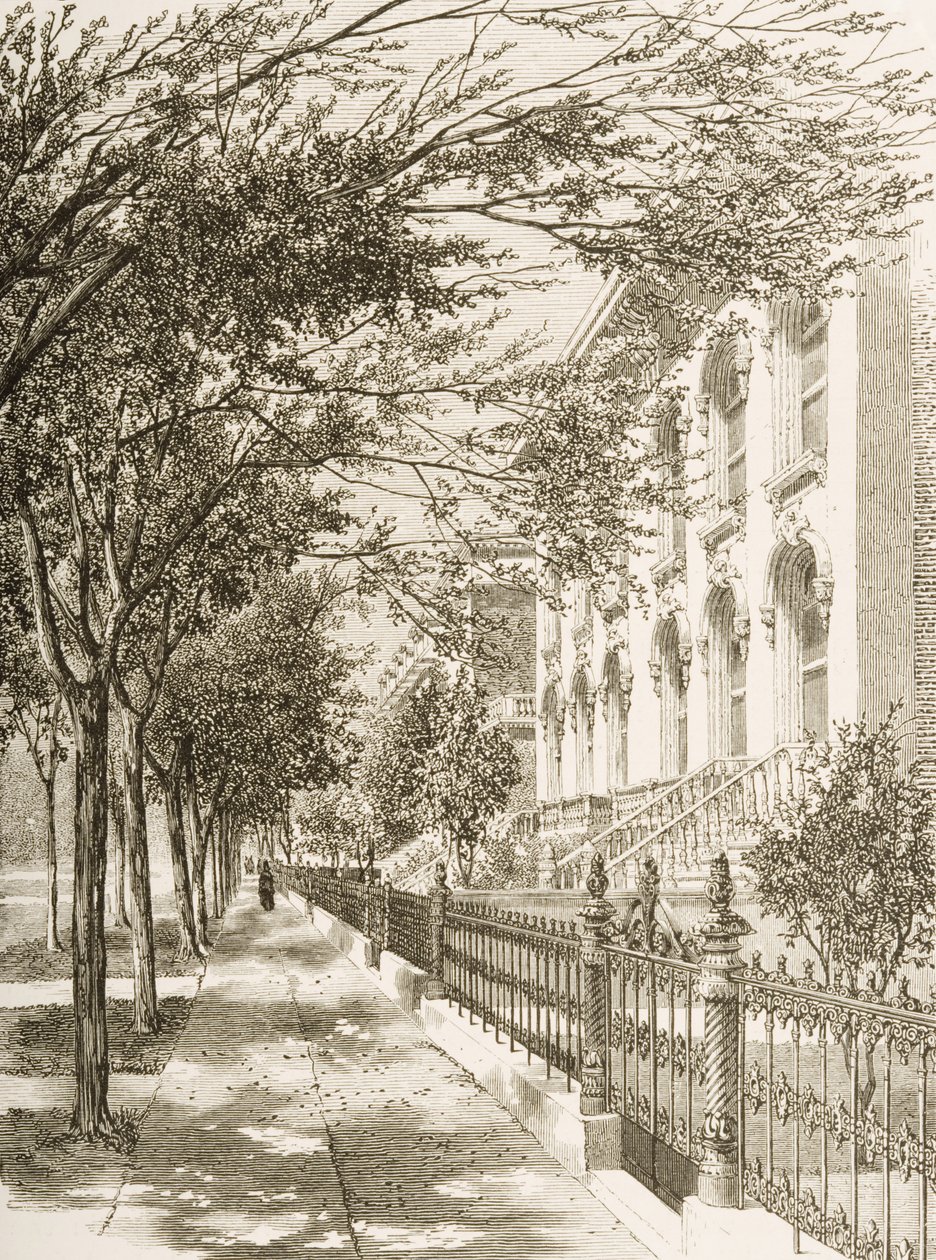 Wabash Bulvarı, Chicago, 1870 dolaylarında, Dini Yol Derneği tarafından yayınlanan 
