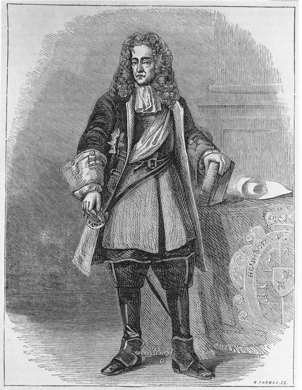 William II, Prince of Orange (1626-50) engraved by W. Thomas  (bundw) by English School
