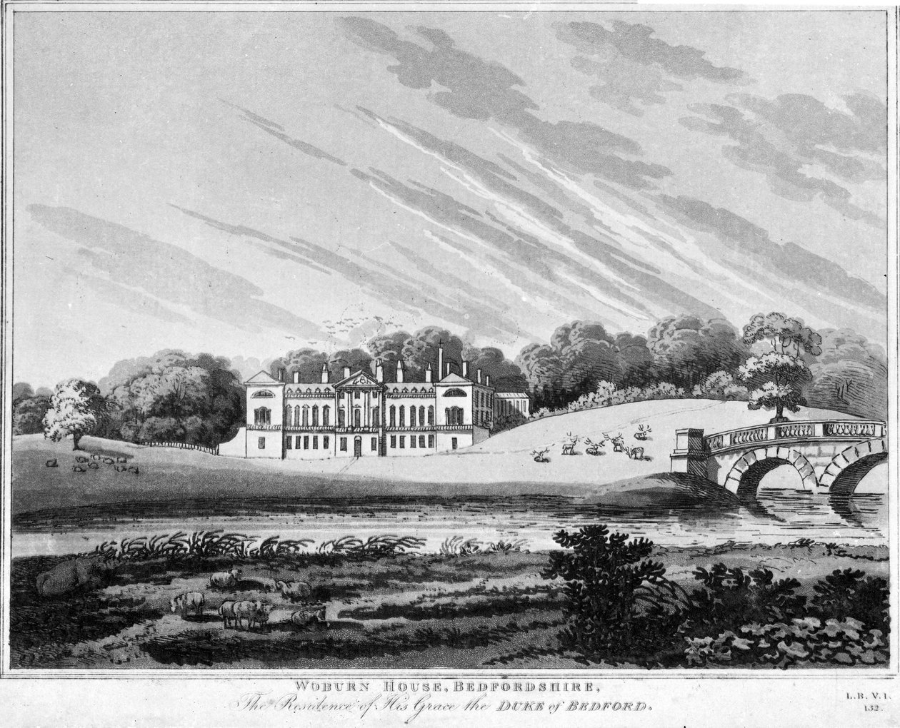 Woburn Manastırı, Bedfordshire by English School