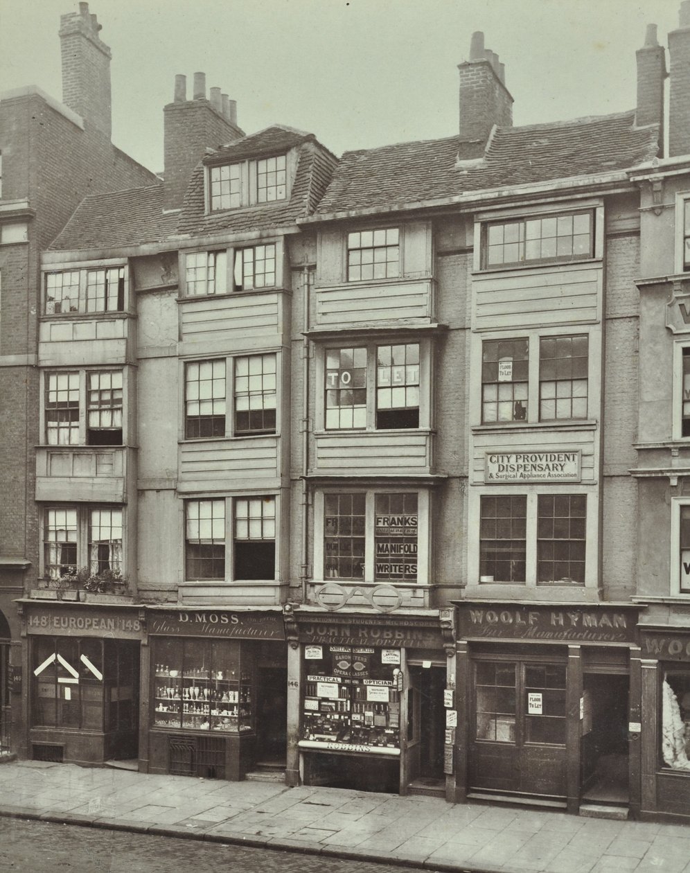 145-148 Aldersgate Caddesi, Londra, 1879 by English Photographer