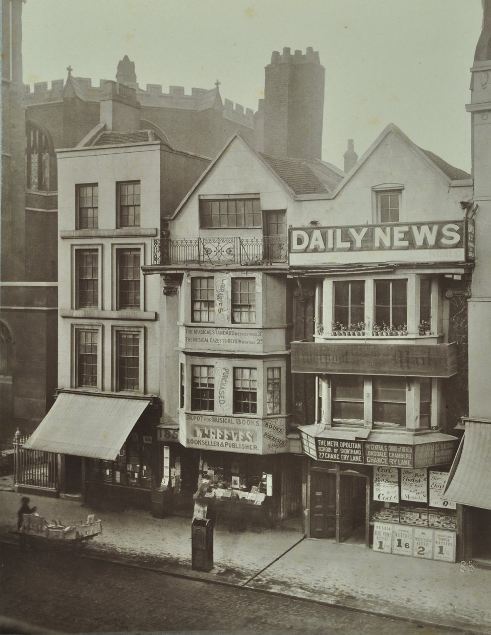 185 Fleet Street, Londra Şehri, 1884 by English Photographer