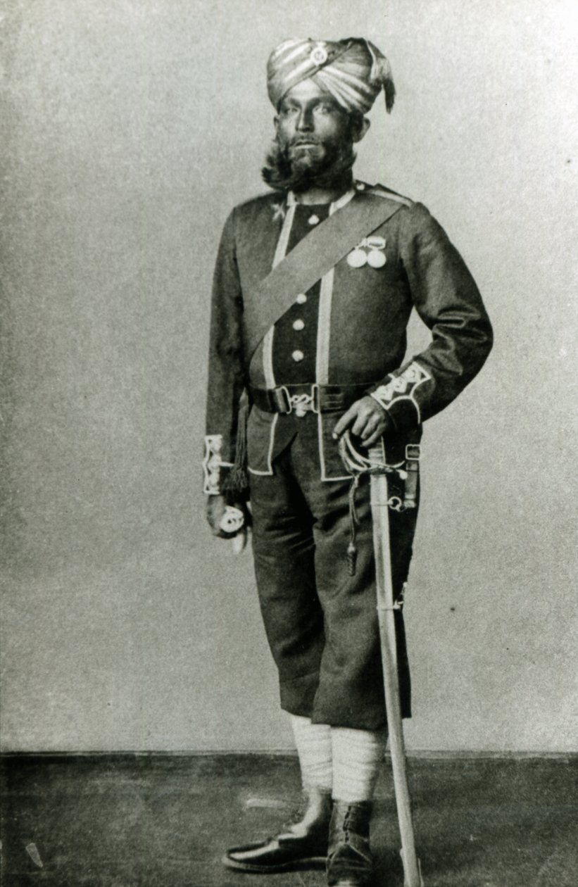 Bengal Piyadesi, 1900 dolayları (s/b fotoğraf) by English Photographer
