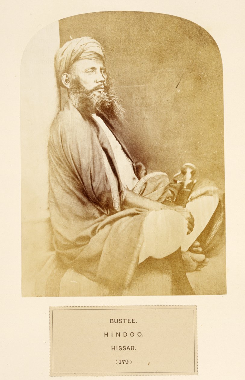 Bustee, Hindu, Hissar, from The People of India, J. Forbes Watson tarafından, 1868