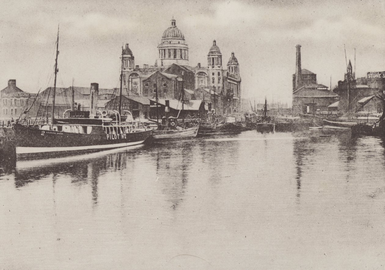Canning Dock, Liverpool (s/b fotoğraf) by English Photographer