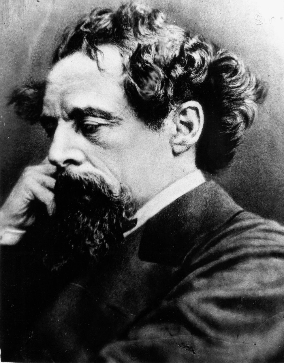 Charles Dickens (s/b fotoğraf) by English Photographer