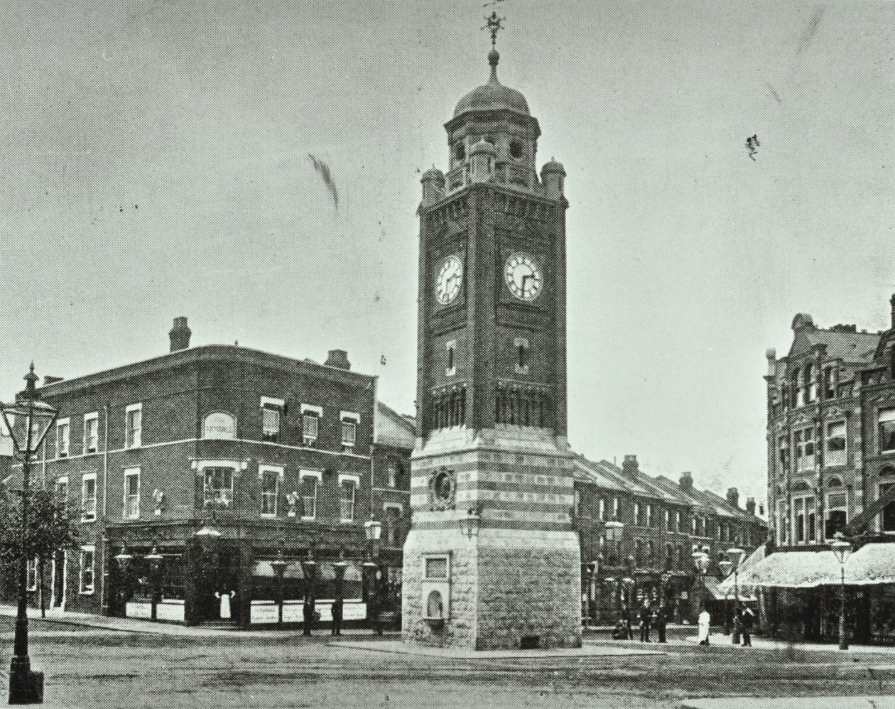 Saat Kulesi, Broadway, Crouch End, 1890 by English Photographer
