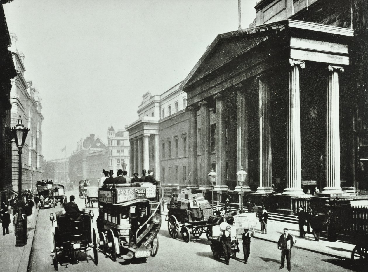 Genel Postane, Saint Martins-le-Grand, Londra Şehri, 1890 by English Photographer
