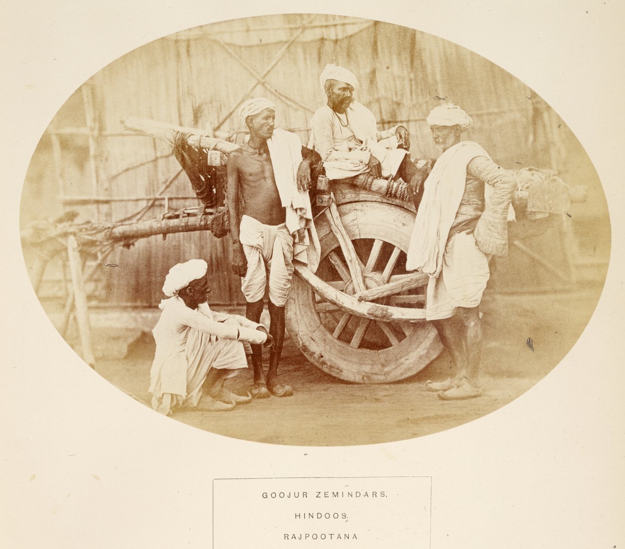 Goojur Zemindars, Hinduos, Rajpootana, from The People of India, J. Forbes Watson tarafından, 1868