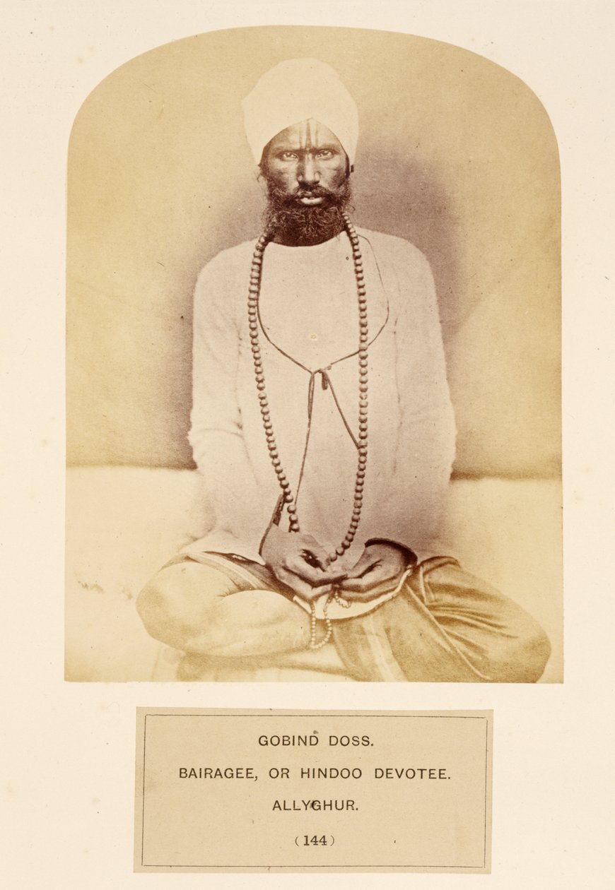 Govind Doss, Bairagee veya Hindoo Devotee, Allyghur, The People of India