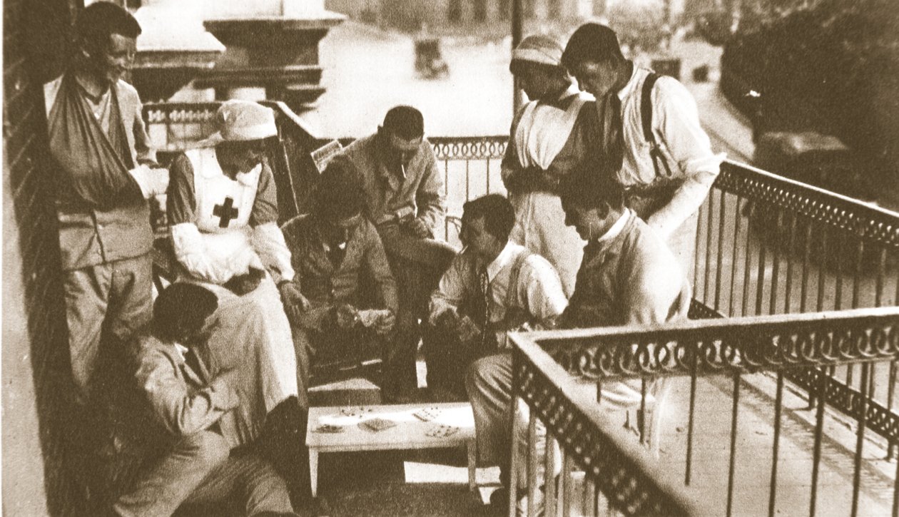 Mutlu, mutlu yaralı adam! The Illustrated War News, 21 Haziran 1916