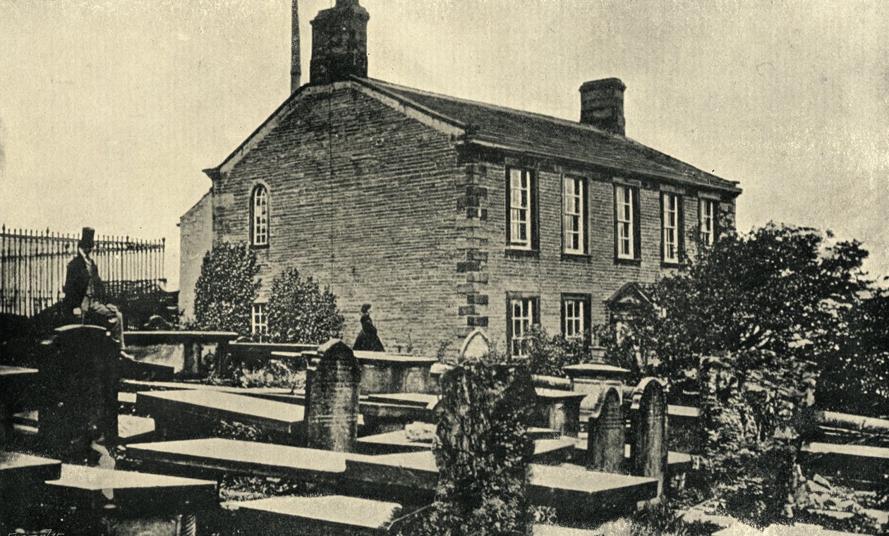Bronte ailesinin evi olan Haworth Parsonage by English Photographer