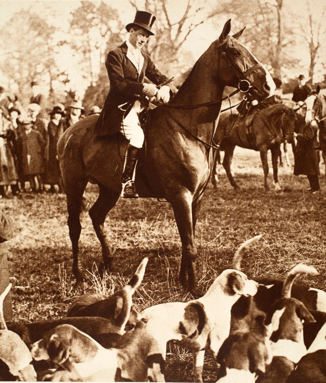 Beaufort Hunt ile Kral Edward VIII, 1923 by English Photographer