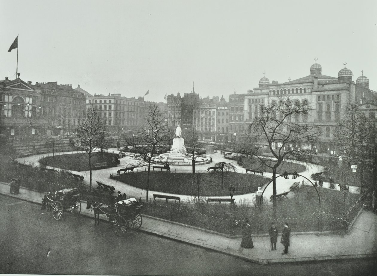 Leicester Square, Westminster LB: kuzey doğuya bakış, 1896 by English Photographer