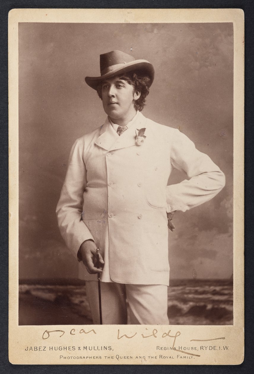 MS 81783 A, Oscar Wilde, c.1893 (s/b fotoğraf) by English Photographer