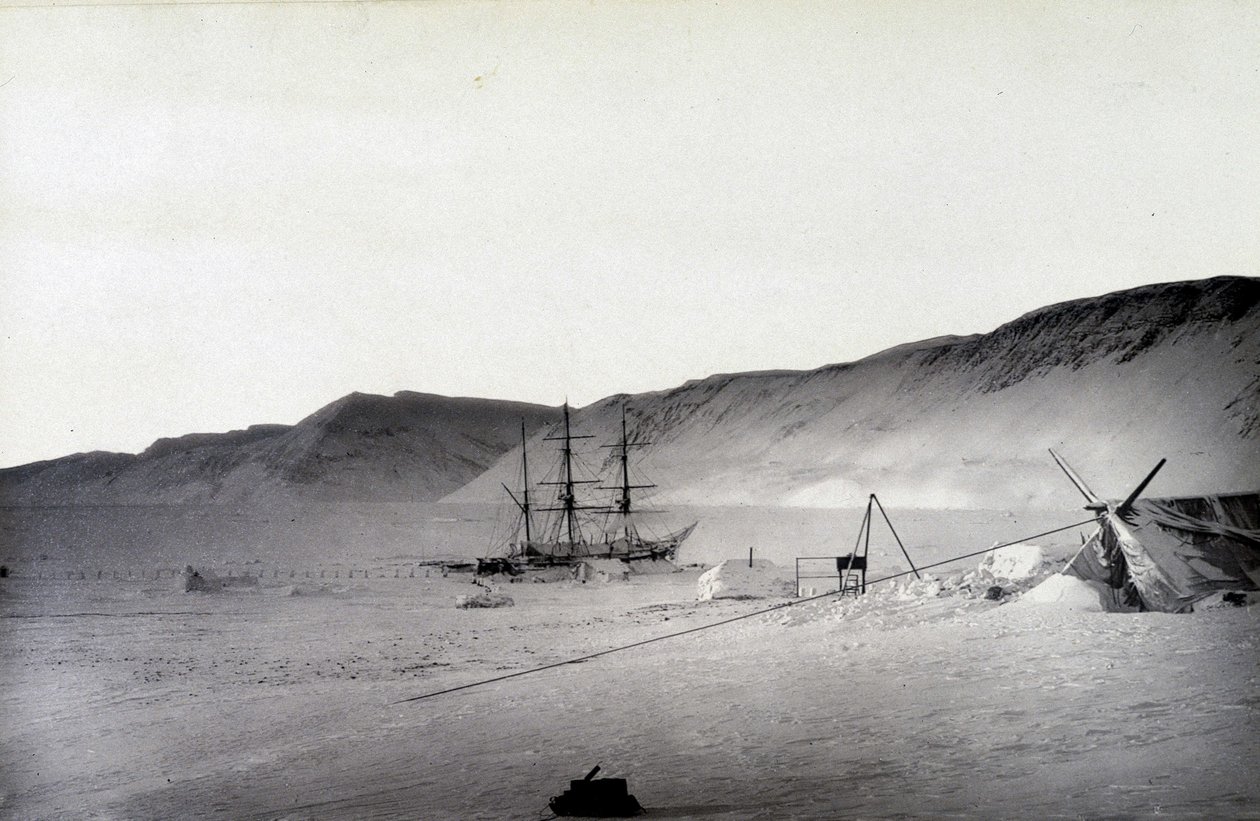 Kuzey Kutbu: Keşif körfezi, kış - "" 1875-76'da Polar See'ye yapılan bir yolculuğun anlatımı"nda, GS Nares, ed. Londra by English Photographer