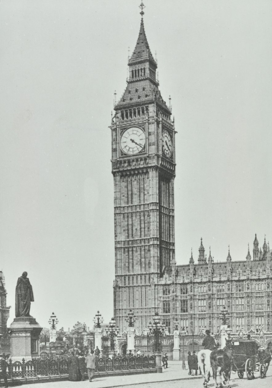 Parlamento Meydanı, Westminster LB: Big Ben, 1896 by English Photographer