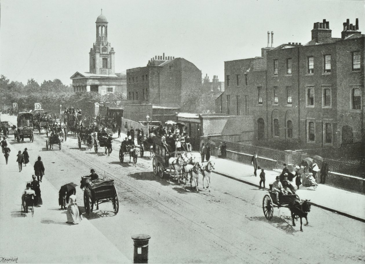 Saint Marks, Clapham Yolu: Kennington Yolu tarafından, 1894 by English Photographer